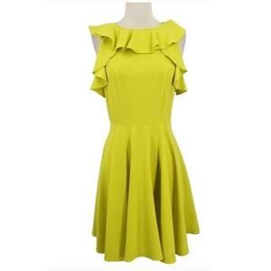 Nicole Miller Sleeveless Ruffle Dress